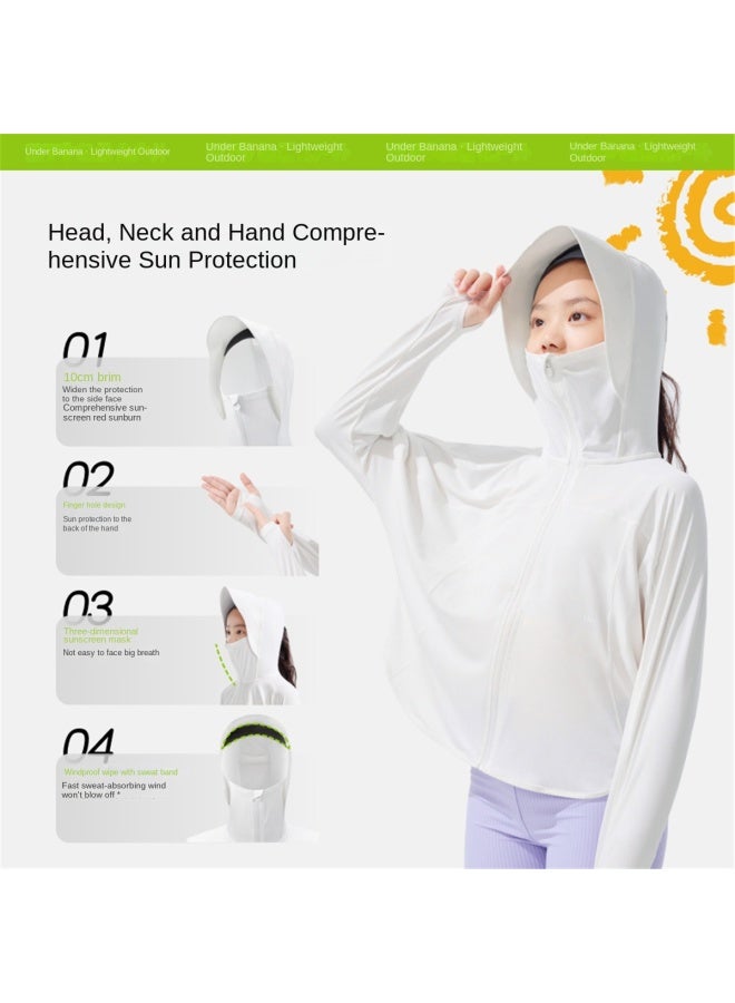 Cooling Sun Protection】spring And Summer New Kids Sun Protection Cape, Skin-friendly Comfort, Breathable And Uv-resistant - Image 5