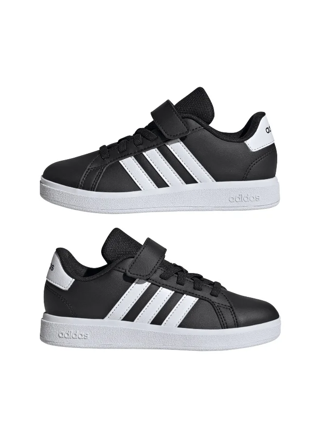adidas حذاء جراند كورت 2.0 إل سي أسود رياضي للأطفال 10K