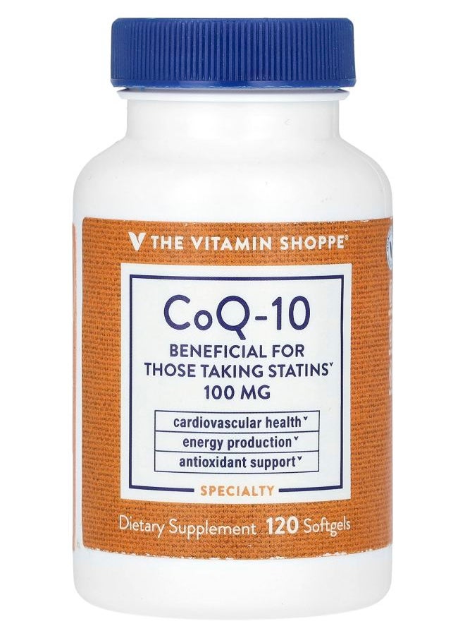 The Vitamin Shoppe CoQ-10 100 mg 120 Softgels 