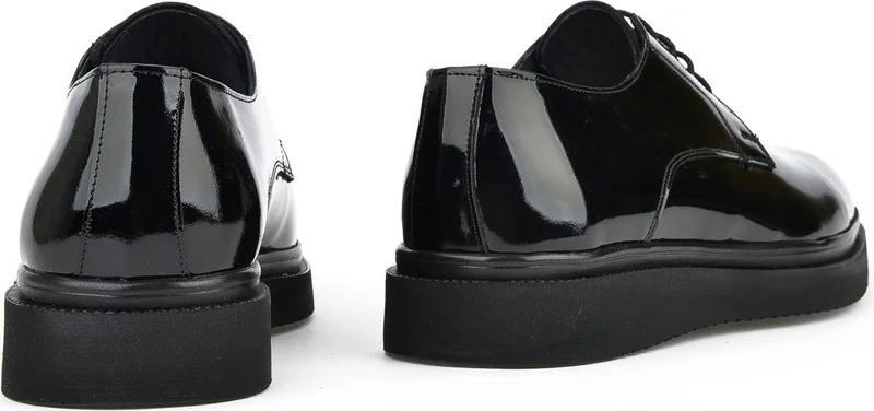 زيا Men's Leather Classic Shoes 15148Z159 Black