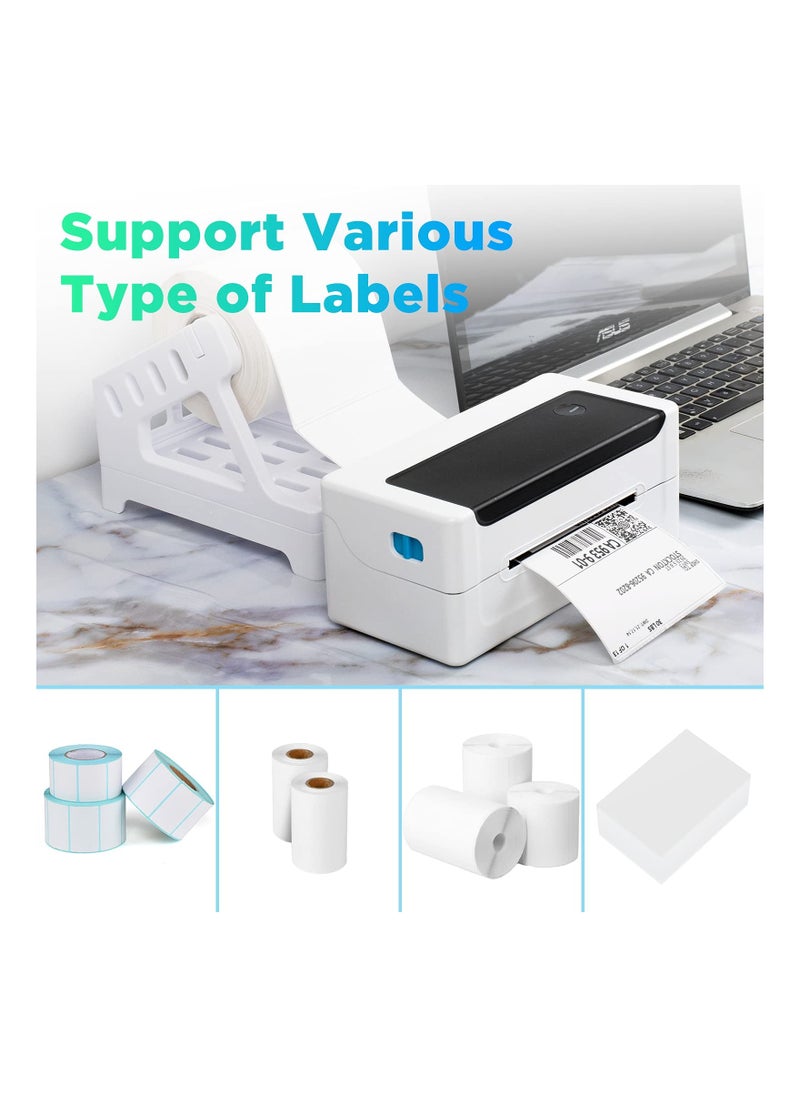 Excefore - Label Holder for Roll and Fan-fold Thermal Labels Work with Desktop Label Printer and Shipping Label Printer - Image 1