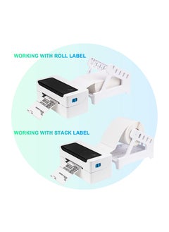 Excefore Label Holder for Roll and Fan-fold Thermal Labels Work with Desktop Label Printer and Shipping Label Printer  - Image 2
