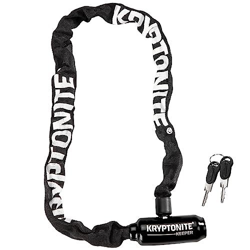 Kryptonite Keeper 585 Bike Chain Lock, 2.7 Feet Long Heavy Duty Anti-Theft Bicycle Chain Lock with Keys for Bike, Motorcycle, Scooter, Bicycle, Door, Gate, Fence,Black - Image 1