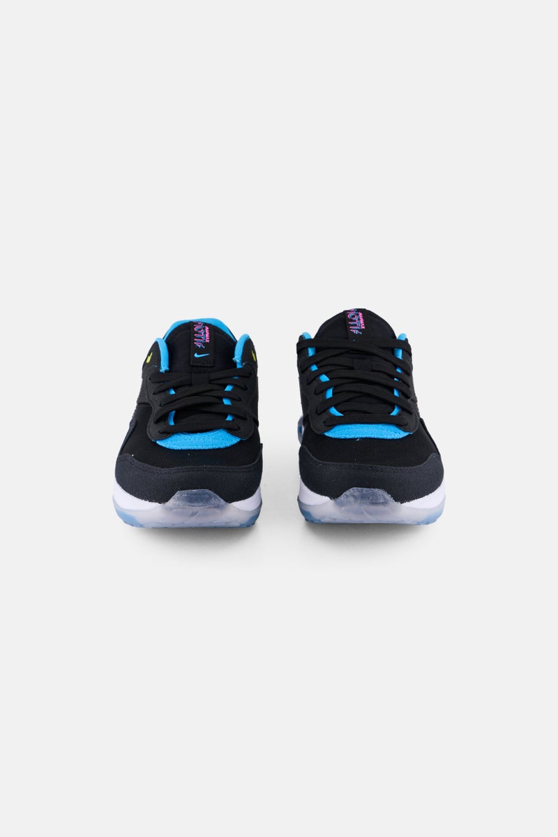 Nike Kids Boy Air Max Motif Lace Up Training Shoes, Black - Image 4