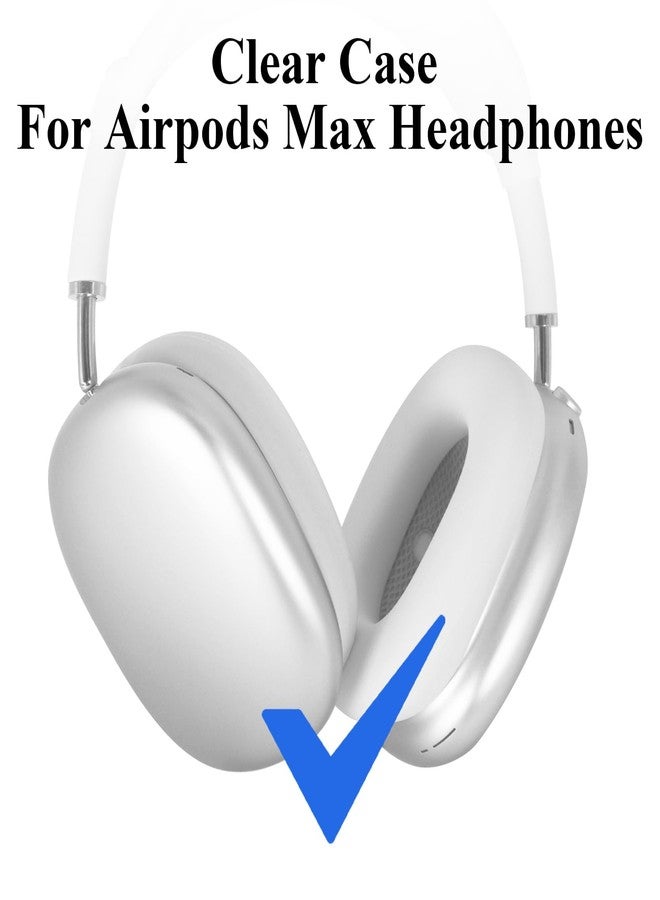 Adhiper Case Cover for AirPods Max,TPU Cool Soft Clear Case,Silver Spider Earcup Cover for Apple AirPods Max for Men&Women Accessories Protective Cover(Spider,Clear) - Image 4