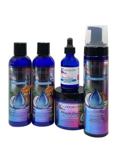 Generic - Miracle Drops Collection Coconut Shampoo, Conditioner, Mask, Foam, Original Drops - Wavy, Curly, Coily Hair - Organic, No Parabens, Sulfates, Petrolatum, Mineral Oil - 5 Pcs Set  - Image 1