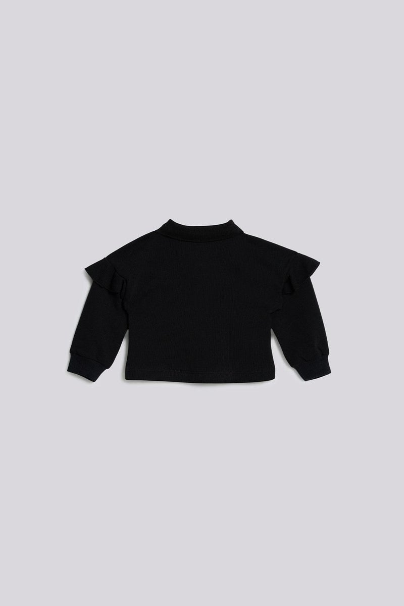 GB Baby Baby Girl Black Sweatshirt  - Image 2