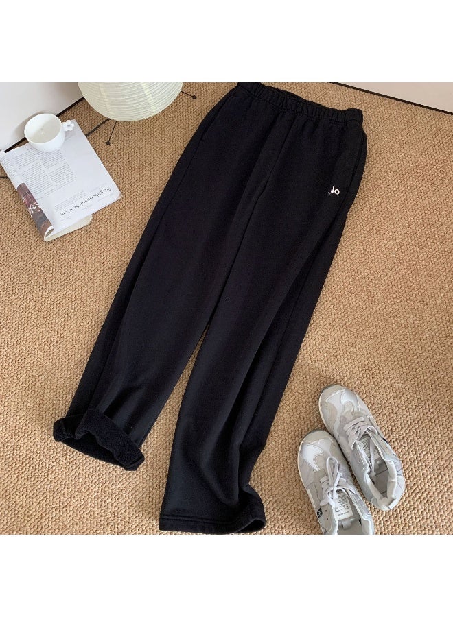 ألو يوغا بنطلون رياضي عالي الخصر بلون موحد لخريف وشتاء Alo - تصميم بسيط وعصري - Image 1