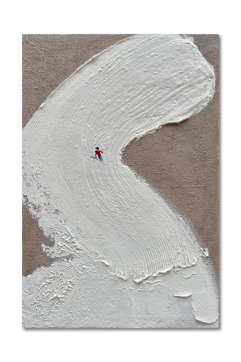 Limiyer Art Minimalist Art Oil Painting Modern Abstract Art Oil Painting Home Office Corridor Wall Decoration 36x24 inches - Image 1