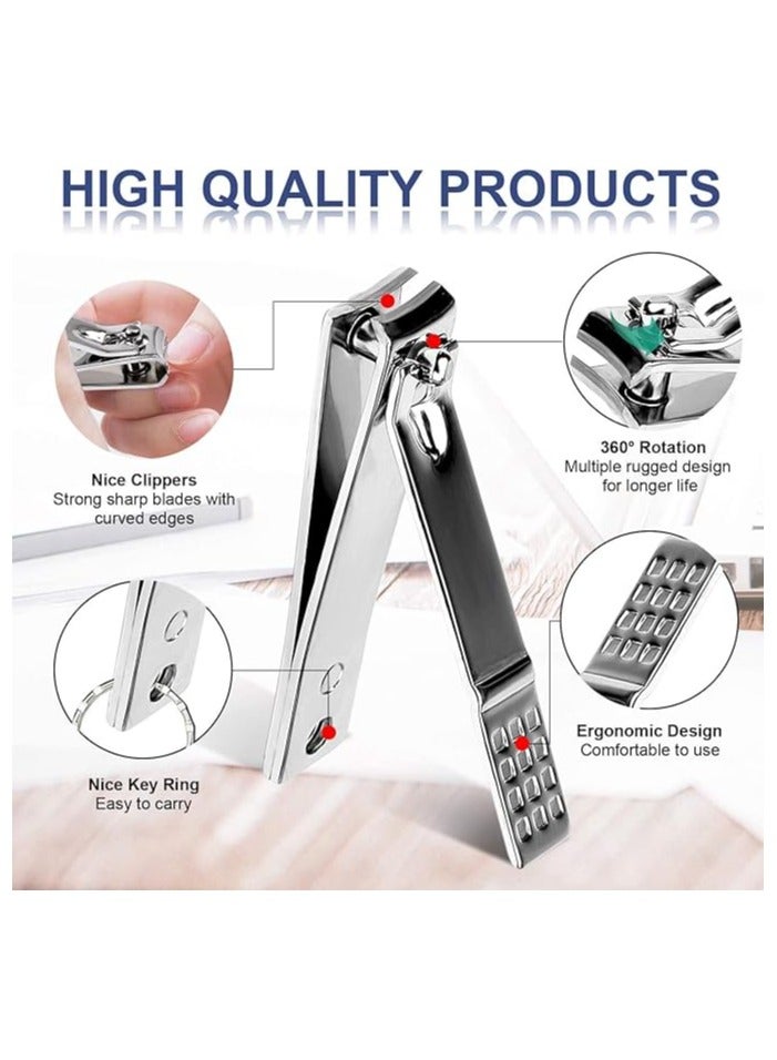 MARIO DRAFTS Professional Manicure Set, 15-Piece Stainless Steel Nail Care Kit with Hawk Pliers Design, Ergonomic Nail Clippers and Grooming Tools - Image 2