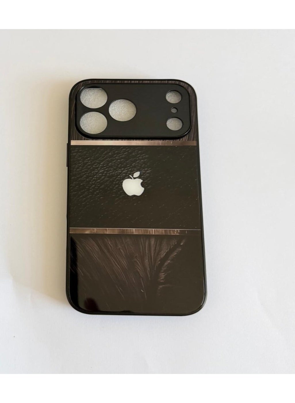 Creative And Luxury Grain Phone Case Tempered Glass With Lens Protection For iPhone 17 Pro Max