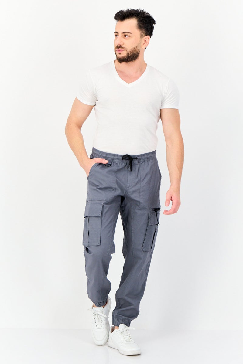 Celio سروال كارجو عادي للرجال، رمادي - Image 4