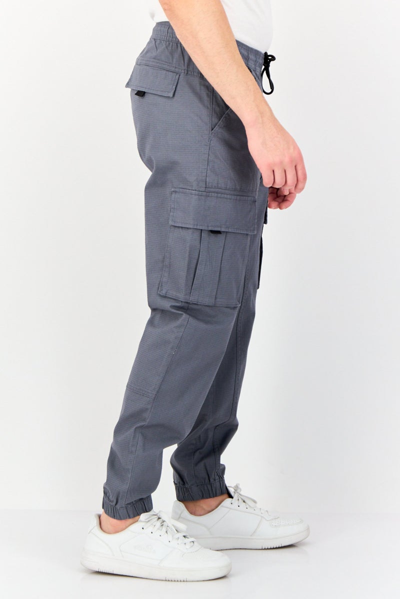 Celio سروال كارجو عادي للرجال، رمادي - Image 2