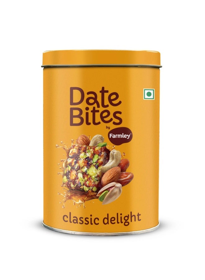 فارملي كلاسيك دايت بايتس 200 جم I دايت بارفي مصنوع من التمر والفستق والكاجو واللوز والعسل والسمن النقي I فواكه مجففة ومكسرات ووجبات خفيفة صحية وحلويات وخالية من الغلوتين وبدون سكر مضاف - Image 1