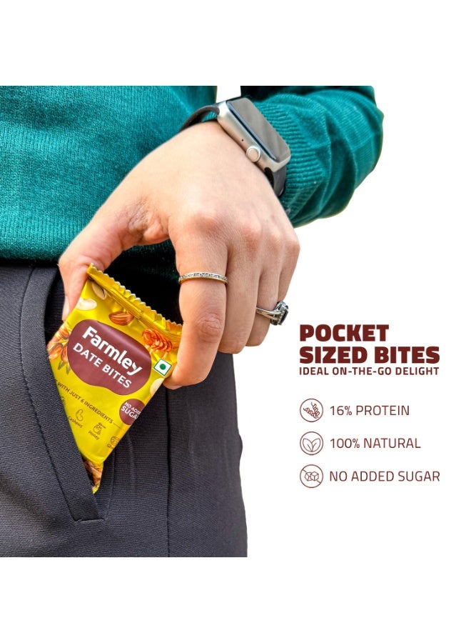 فارملي كلاسيك دايت بايتس 200 جم I دايت بارفي مصنوع من التمر والفستق والكاجو واللوز والعسل والسمن النقي I فواكه مجففة ومكسرات ووجبات خفيفة صحية وحلويات وخالية من الغلوتين وبدون سكر مضاف - Image 4