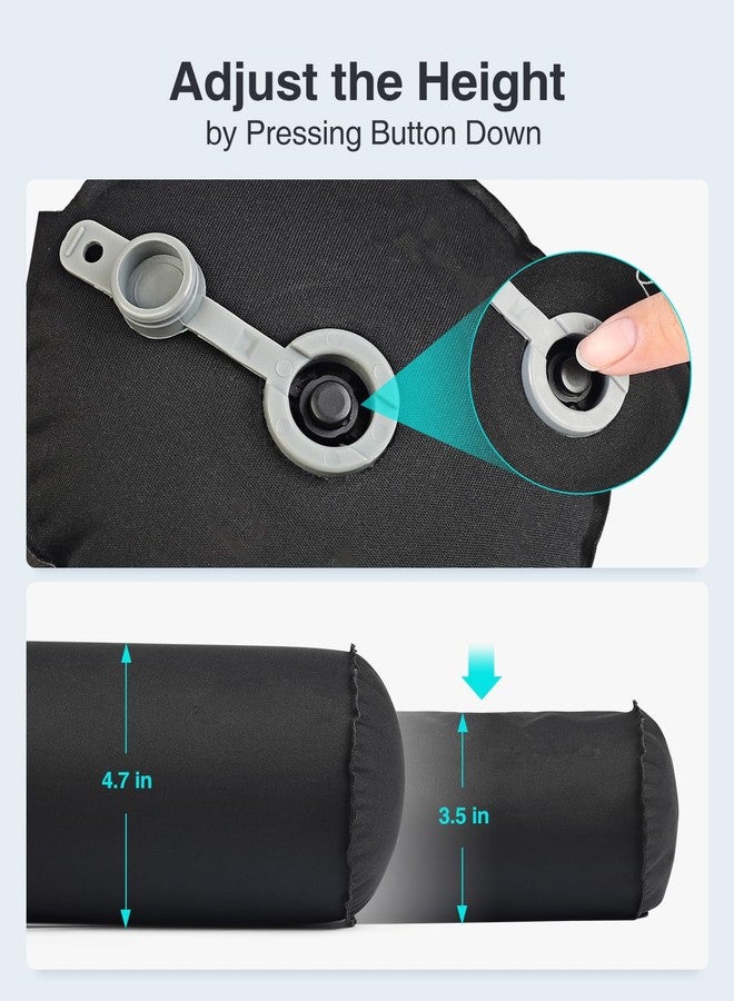 لوكس تيود وسادة دعم أسفل الظهر قابلة للنفخ من لوكستود للسفر بالطائرة، وسادة دعم أسفل الظهر قابلة للنفخ للسيارة وكرسي المكتب - Image 5