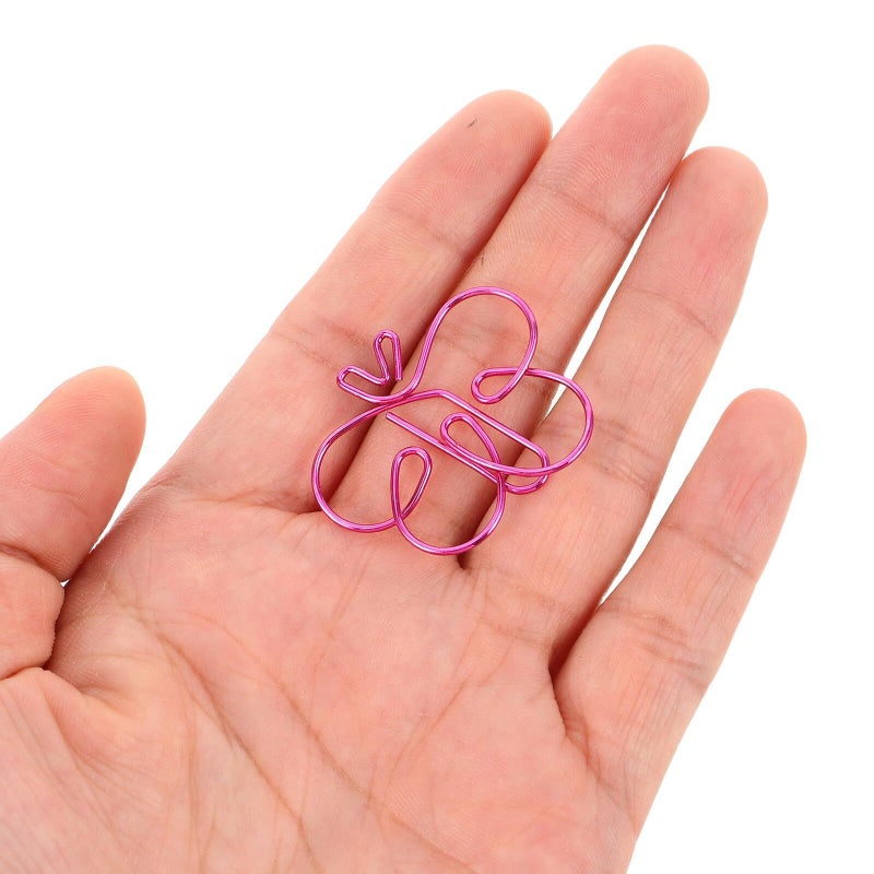 Pink And Blue Butterfly Shaped Paperclips 24pcs Decorative Bookmarks For Office School - Image 5