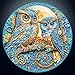 Artipuz 1000 Piece Round Jigsaw Puzzle for Adults Steampunk Owl Family 268 Diameter Stress Relief Cognitive Challenge Ideal Mindfulness Gift for Family Game Night Artistic Wall Decor - Image 2