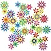 Relaxweex 36 Pcs Magnetic Gears Interchangeable Learn Magnetic Spinning Gears for Magnetism Refrigerator or Whiteboard Colorful Style - Image 2