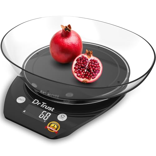 Dr Trust USA Electronic Kitchen Digital Scale Weighing Machine For Health, Fitness, Diet, Nutrition, Cooking and Home Baking with Detachable BPA Free Bowl (5 Kg)- 531 - Image 1