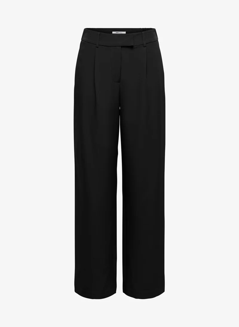 Casual High Waist Straight Trousers