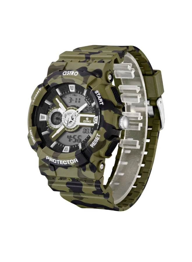 أسترو Kids Analog-Digital Green Dial Watch - A24807-PPHB