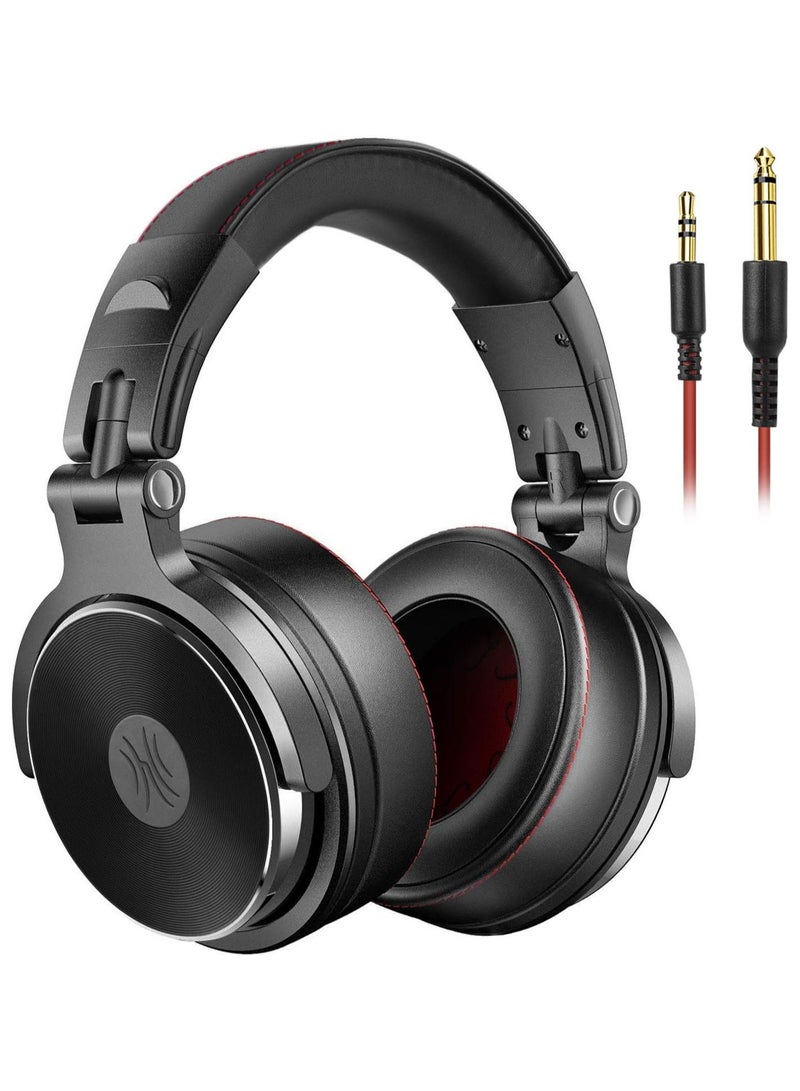 OneOdio Hi-Res Over Ear Headphones for Studio Monitoring and Mixing, Sound Isolation, Protein Leather Earcups, 50mm Driver Unit, Wired Headphones for AMP Guitar Keyboard - Image 1