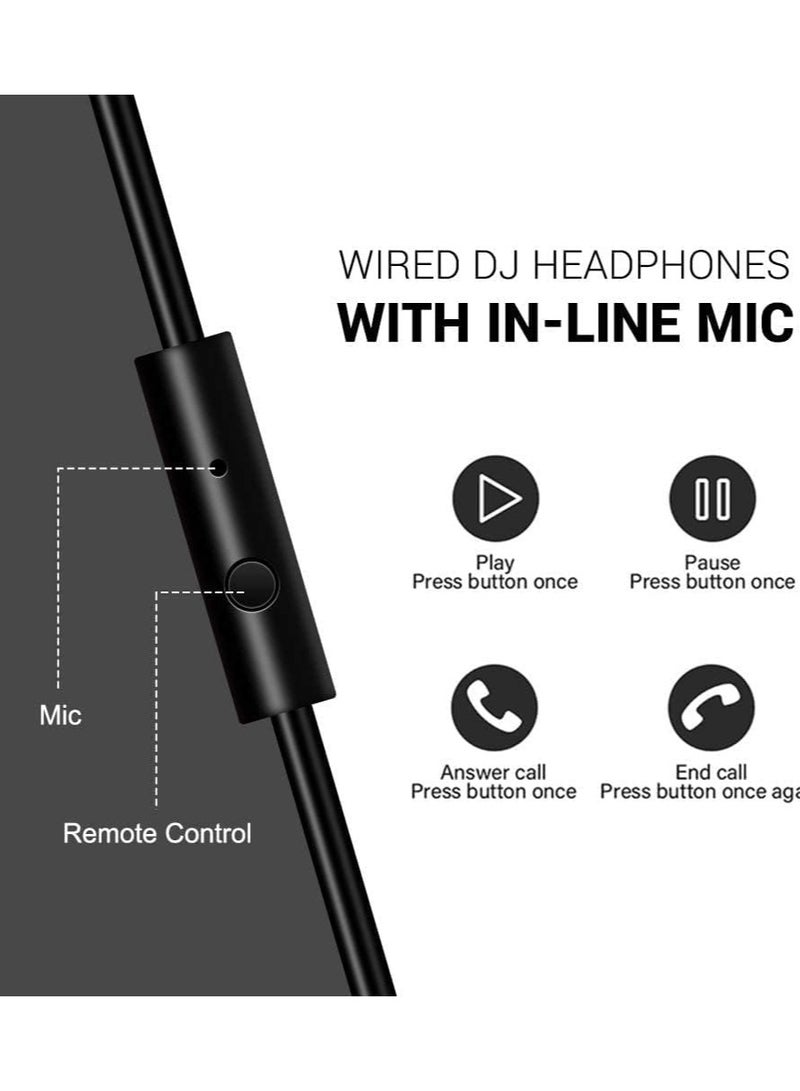 OneOdio Hi-Res Over Ear Headphones for Studio Monitoring and Mixing, Sound Isolation, Protein Leather Earcups, 50mm Driver Unit, Wired Headphones for AMP Guitar Keyboard - Image 5