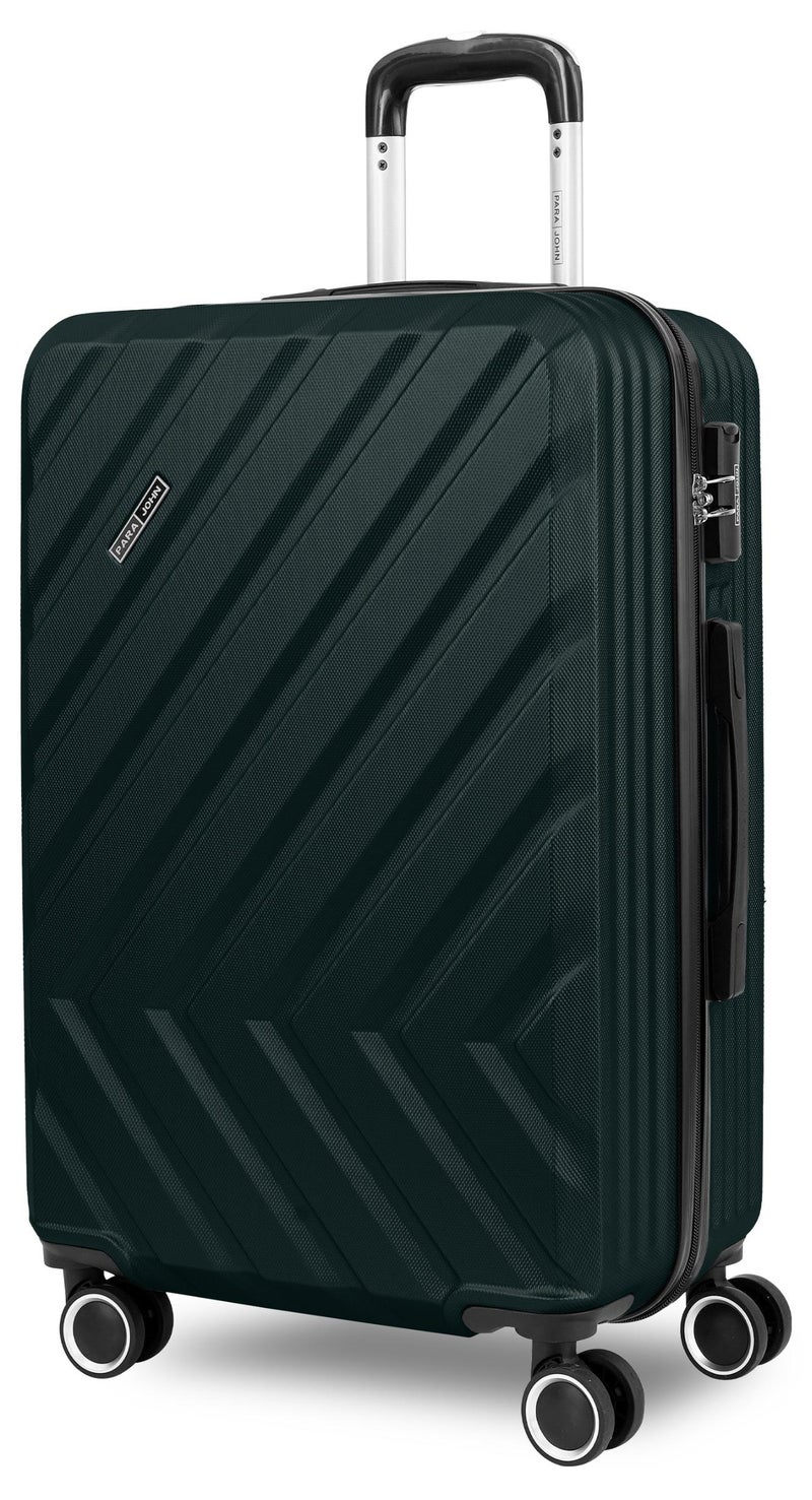 PARAJOHN Large 28-Inch ABS Material Lightweight Hardshell Luggage Trolley | 3.8kg Durable Hardsided Spinner Trolley Suitcase army green - Image 1