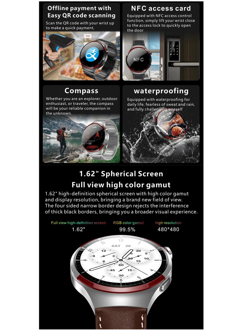 Joshberg 2024 The latest S100Max Smart Watch 1.62 Inch Wireless Charging Waterproof Bluetooth Talk Watch Touch-Screen Watch  - Image 3
