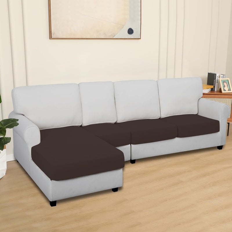 إيزي-جوينج أغطية وسائد فناء مقاومة للماء وسهلة الاستخدام 24×24×4 بوصة عبوة من قطعتين بديل غير قابل للانزلاق لأغطية وسائد المقاعد الخارجية بسحاب. برتقالي - Image 2