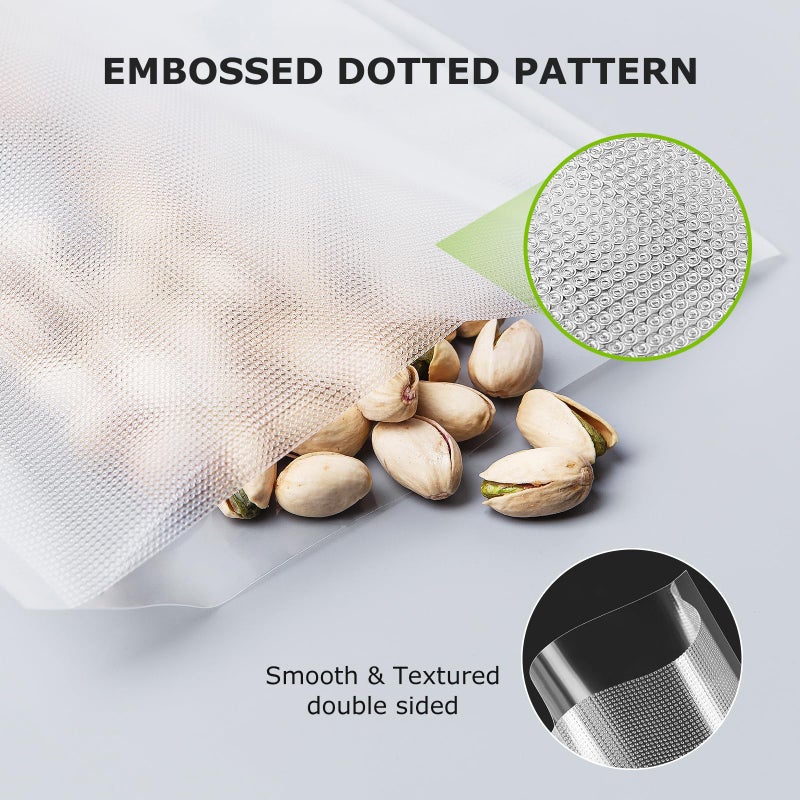 Bonsenkitchen Vacuum Sealer Bags, 50 Quart 8" x 12" Precut Food Sealer Bags, Commercial Grade, BPA Free, Heavy Duty, Customized Size Vacuum Bags for Vac Storage, Meal Prep or Sous Vide Cooking, VB12 - Image 5