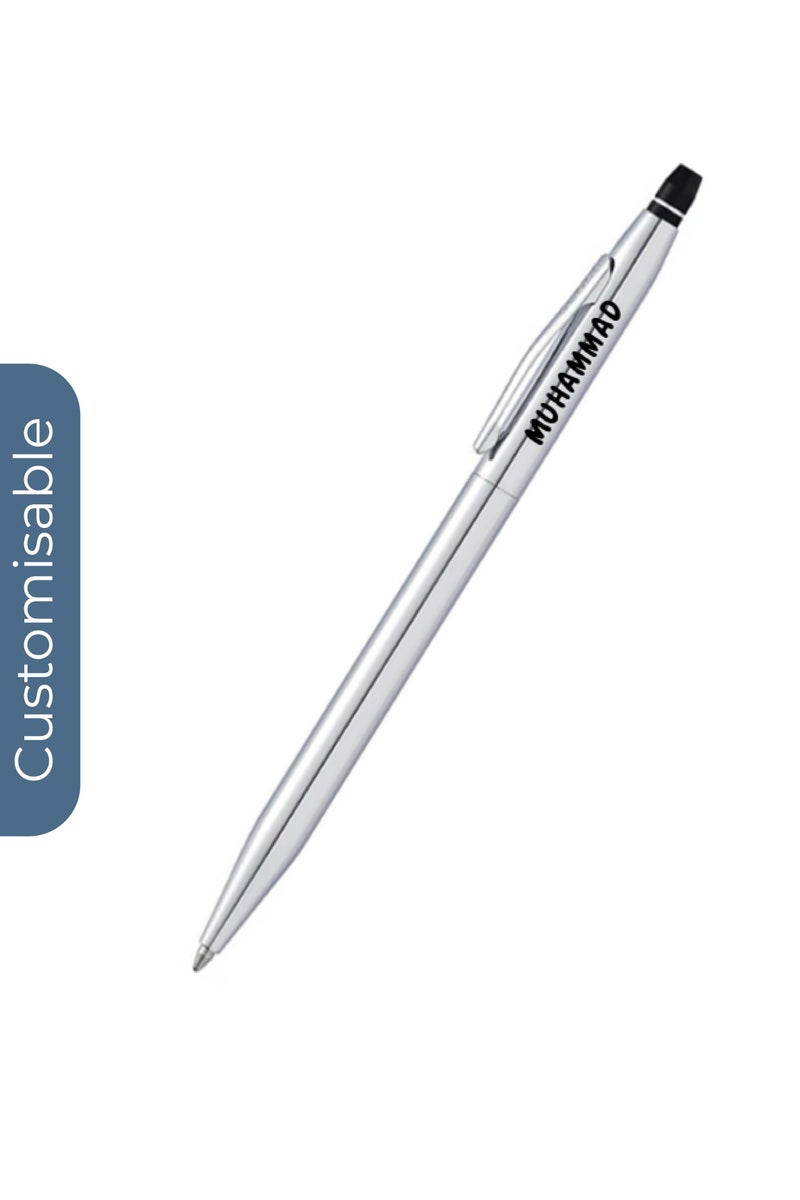Cross Personalised Cross Click™ Chrome with Chrome Appointments Ballpoint Pen - Image 1