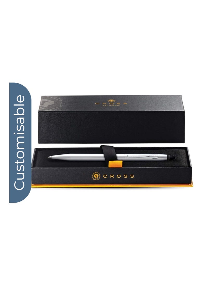 Cross Personalised Cross Click™ Chrome with Chrome Appointments Ballpoint Pen - Image 3