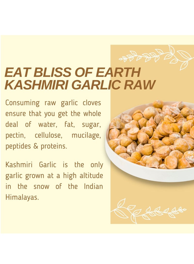 BLISS OF EARTH Naturally Organic Kashmiri Garlic From Indian Himalayas Single Clove Kashmiri Lahsun Ek Pothi Snow Mountain Garlic Great for Cooking seasaing ketchup making 100gm - Image 5