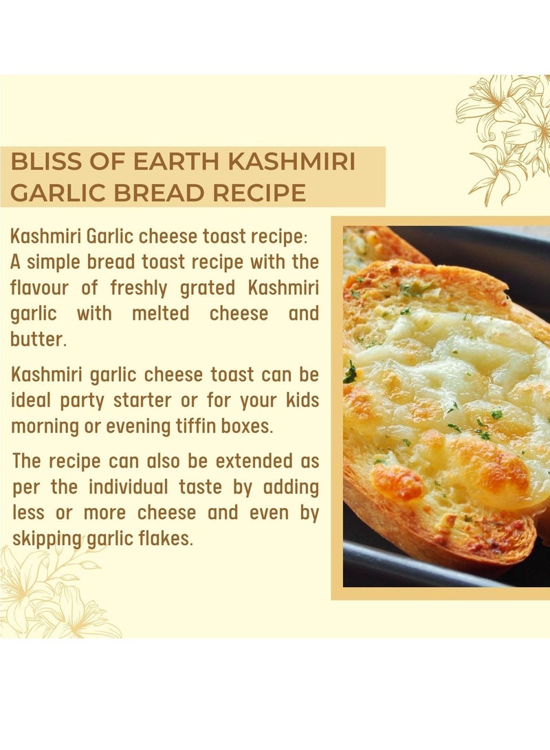 Bliss of Earth Naturally Organic Kashmiri Garlic From Indian Himalayas Single Clove Kashmiri Lahsun Ek Pothi Snow Mountain Garlic Great for Cooking seasaing ketchup making 100gm - Image 4