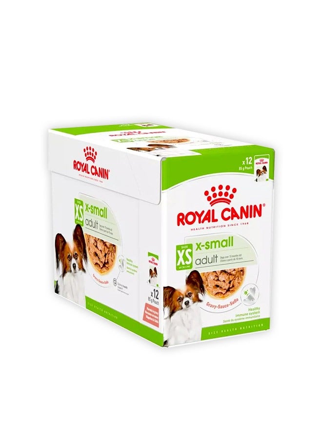 رويال كانين طعام الكلاب XS للبالغين - 85 جرام (عبوة من 12 قطعة) - Image 1