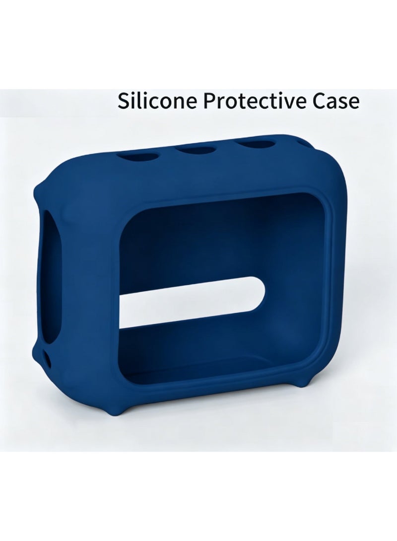 QIRG Speaker Silicone Case for JBL Go 5 (Dark Blue) - Image 1