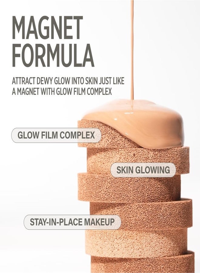 كيث وسادة مغناطيسية وردية من كيث رقم 04 بيج محايد (15 غ، 0.52 أونصة) / التصاق مغناطيسي، إشراقة ندية، 77% خلاصة مرطبة، مركب غلو فيل، بوليمر غشاء البشرة - Image 4