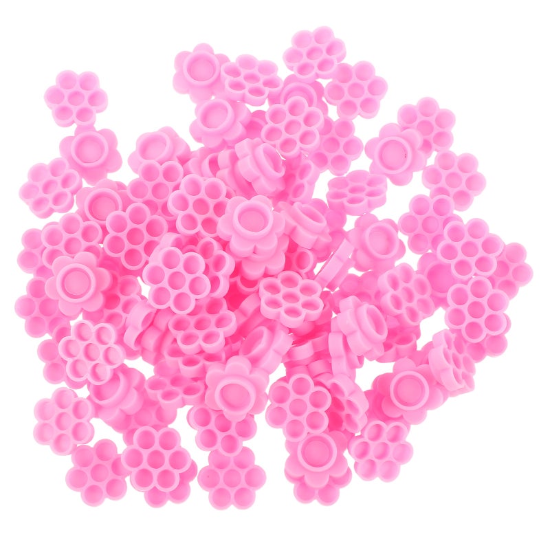 500pcs Flower Lash Glue Cups for Supplies Disposable Glue Holder Cup Volume Accessories Nail Art Holder for Beauty Salon and Home Use - Image 4