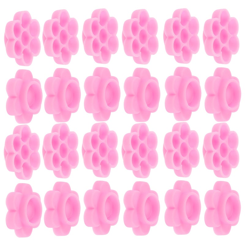 500pcs Flower Lash Glue Cups for Supplies Disposable Glue Holder Cup Volume Accessories Nail Art Holder for Beauty Salon and Home Use - Image 5