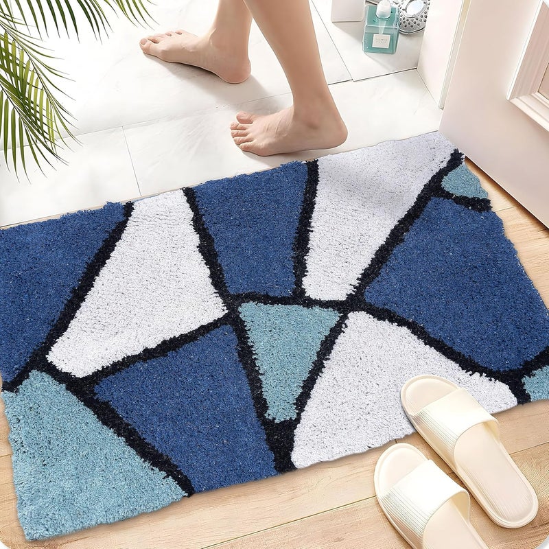 AAZEEM Absorbent Rectangular Door Mat for Indoor Entrance 16x24 Inch Non Slip Mat for Front Door Entryway,Soft Cotton Home. Hotel Balcony Floor Carpet,Doormat for Home,Doormat,Multicolor - Image 2