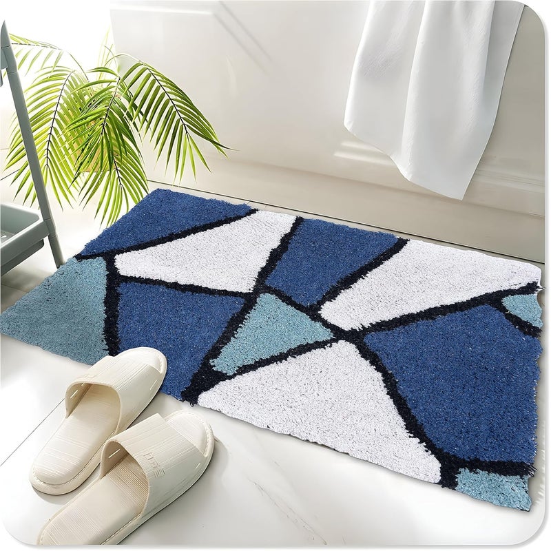 AAZEEM Absorbent Rectangular Door Mat for Indoor Entrance 16x24 Inch Non Slip Mat for Front Door Entryway,Soft Cotton Home. Hotel Balcony Floor Carpet,Doormat for Home,Doormat,Multicolor - Image 1