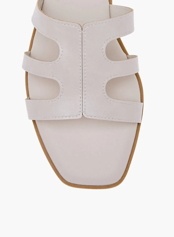 Celeste Women's Solid Slip-On Flat Sandals