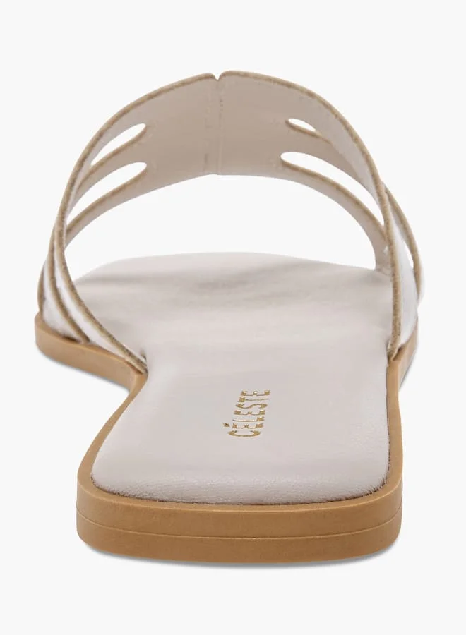 Celeste Women's Solid Slip-On Flat Sandals