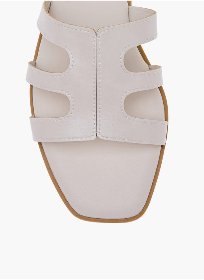 Celeste Women's Solid Slip-On Flat Sandals  - Image 4
