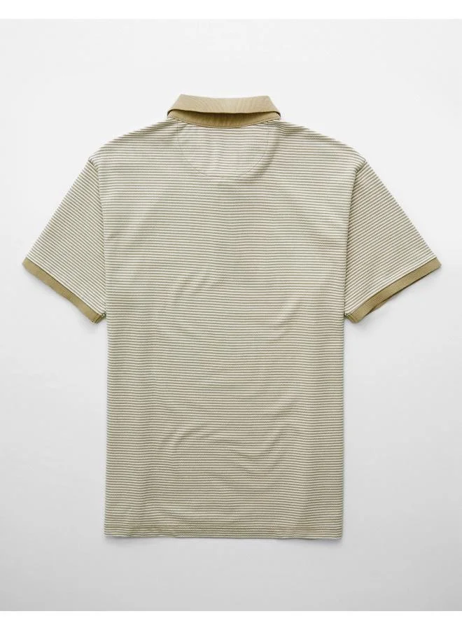 امريكان ايجل AE Flex Pique Striped Polo Shirt