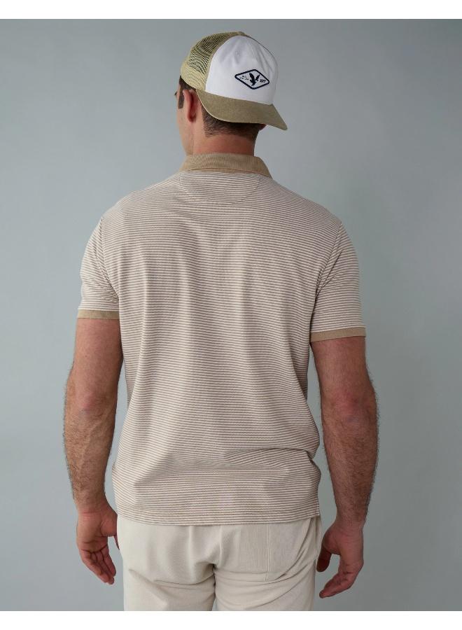 American Eagle AE Flex Pique Striped Polo Shirt - Image 4