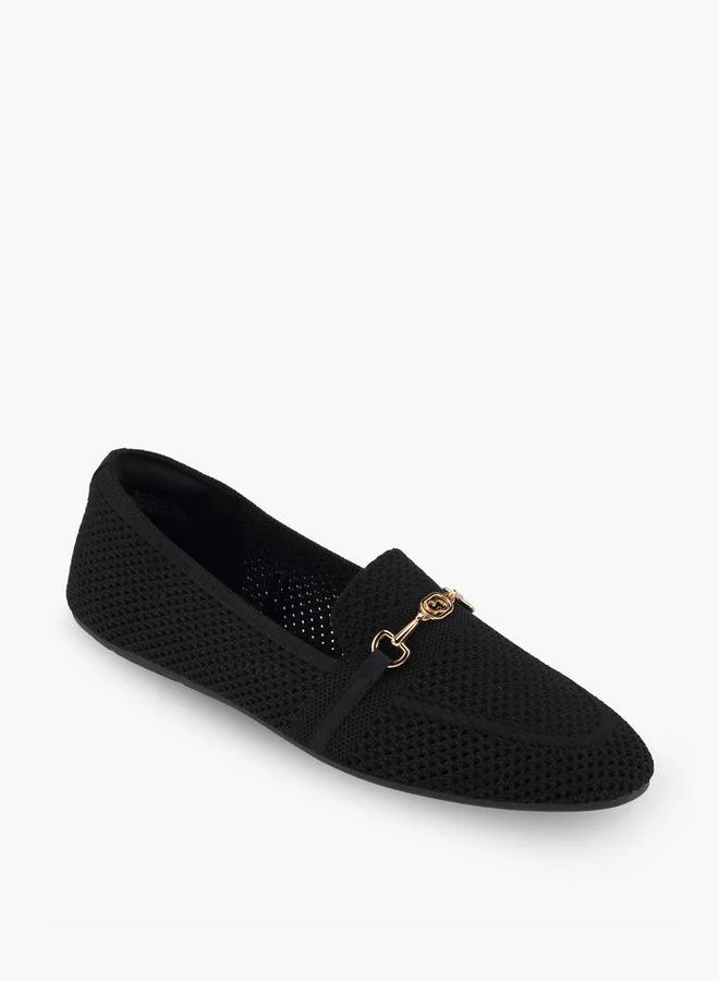 Celeste Women Metallic Accent Slip-On Loafers