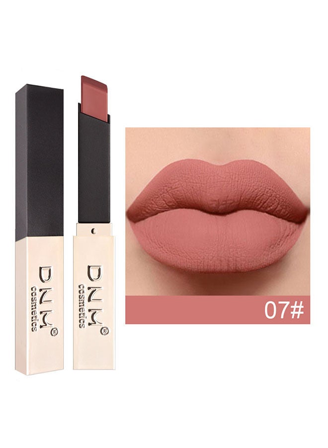 دي ان ام حريري مخملي فاتح أحمر الشفاه دائم طويل الأمد 24 ساعة البقاء المارون أحمر الشفاه الشفاه ماتي (بارد خدود عارية ماتي #07) - Image 2